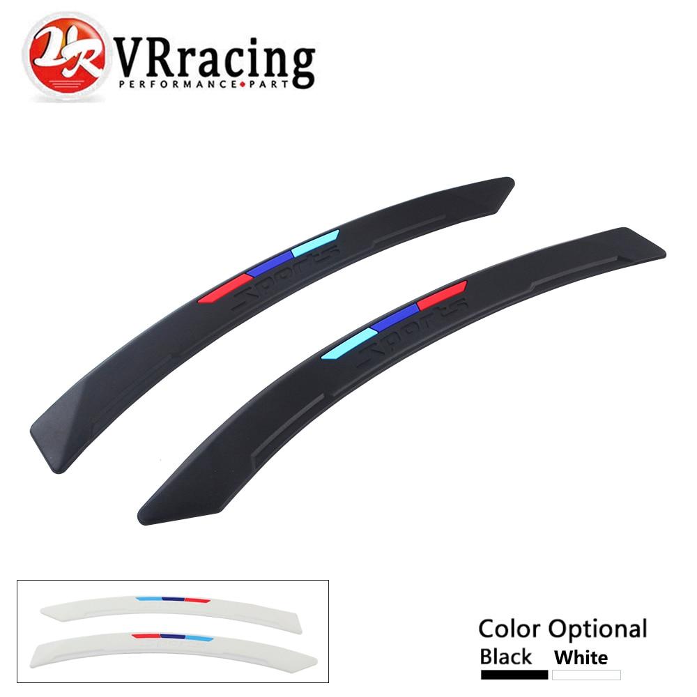 VR RACING - 2 Pcs Car Fender Flares Arch Wheel Eyebrow Protector/mudguards Sticker Universal VR-CFF03