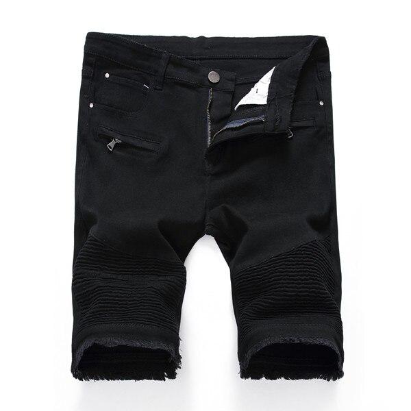 2018 New Dropshipping Mens Denim Shorts Summer Casual Slim Fit Short High Quality Ripped Hole Jeans Shorts For Male Plus Size