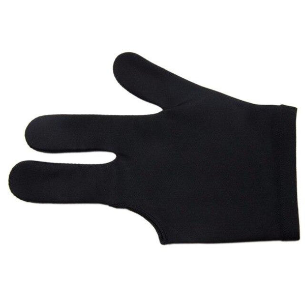 1Pc 3 Fingers Durable Nylon Glove for Billiard Pool Snooker Cue Shooter Black Blue Purple Red Colors