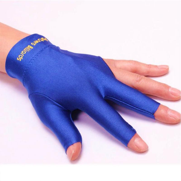 New Hot 1pc Spandex Snooker Billiard Cue Glove Pool Left Hand Open Three Finger Glove Fitness Accessory free shipping
