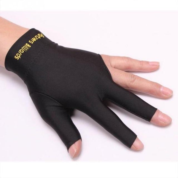 New Hot 1pc Spandex Snooker Billiard Cue Glove Pool Left Hand Open Three Finger Glove Fitness Accessory free shipping