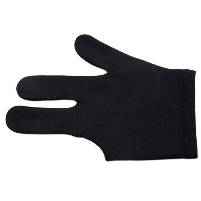 1Pcs Spandex Snooker Billiard Cue Glove Pool Left Hand Open Three Finger Accessory Fitness Accessories