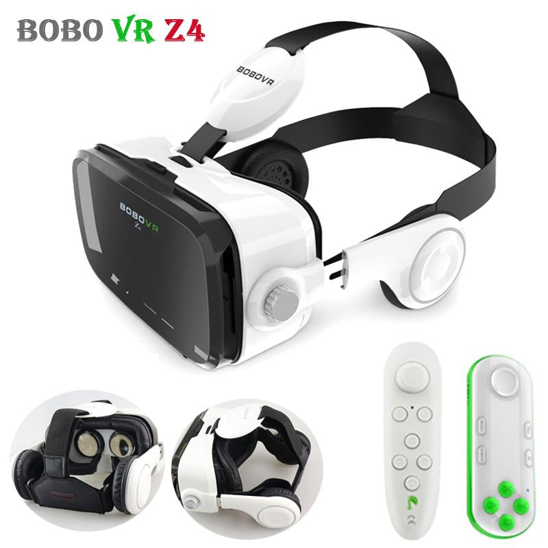 Original BOBOVR Z4 Leather 3D Cardboard Helmet Virtual Reality VR Glasses Headset Stereo Box BOBO VR for Android Smartphone 4-6'