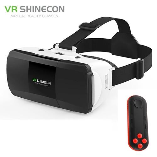 Shinecon G06D 3D Glasses Virtual Reality VR Virtual Reality for iphone 360 Degree Android VR Glasses for Smartphone with Remote