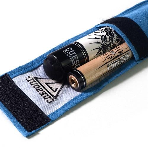 CUESOUL Rockin Series Snooker Billiards Maple 13mm Tip Pool Cue Stick Set With Blue Carrying Cue Bag 57"  21oz Billiard Cue