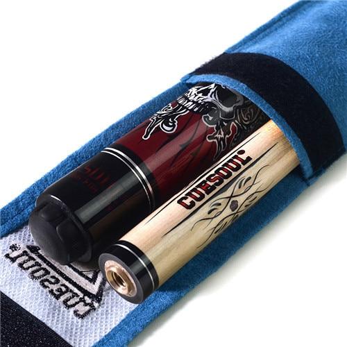 CUESOUL Rockin Series Snooker Billiards Maple 13mm Tip Pool Cue Stick Set With Blue Carrying Cue Bag 57"  21oz Billiard Cue