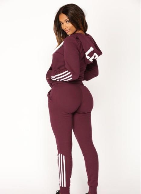 Tracksuit Women Two Piece Set Hoodies Pant Clothing Warm Women Ladies Tracksuit Set 2pcs Top Pants Suit Female Conjunto Feminino
