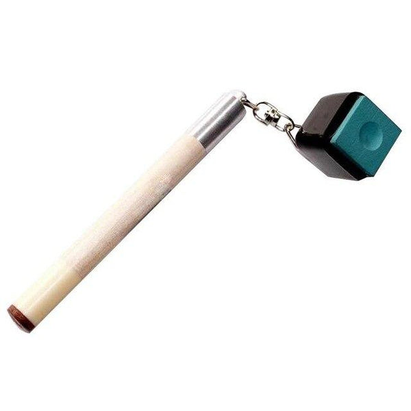 Super sell-2 in 1 Pocket Pool Snooker Billiard Chalk Holder Cue Table Accessory Wood Handle