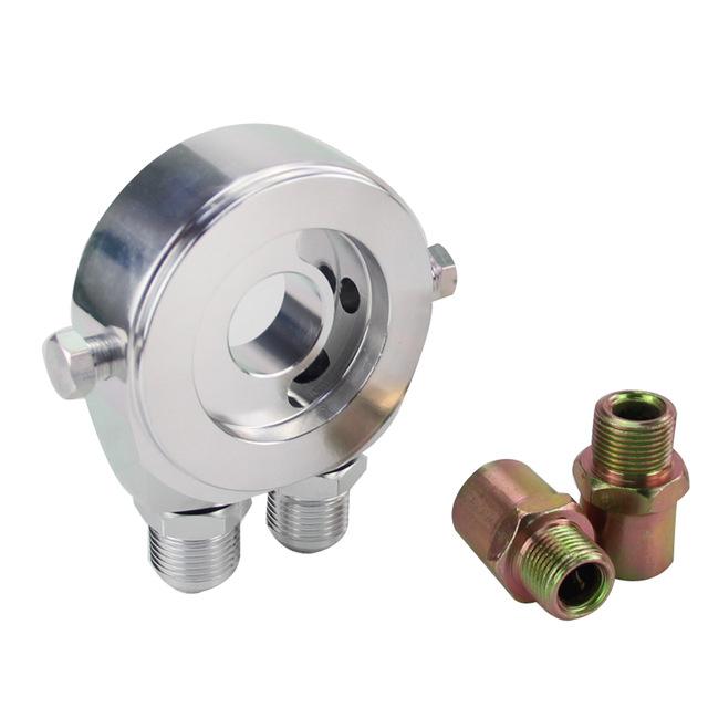 VR RACING - Universal Aluminum Sandwich Oil Adapter Filter Cooler Plate Kit AN10 VR6721