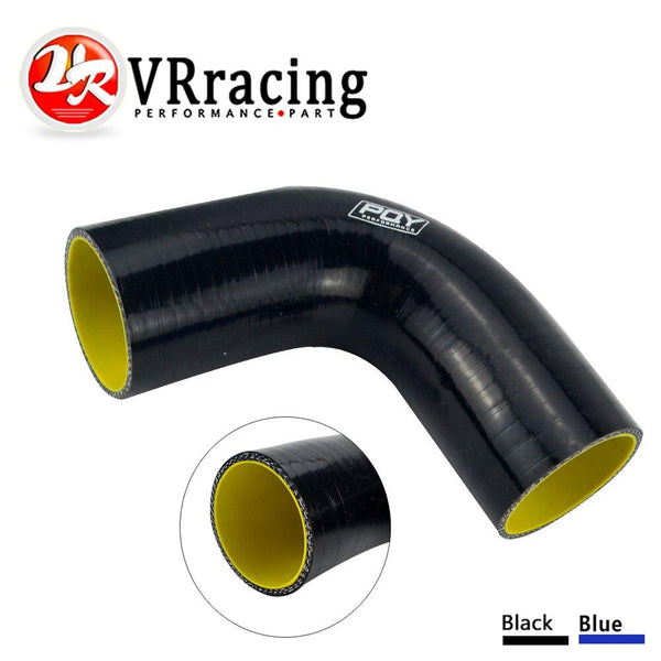 VR RACING - 2.0" 51mm 90 Degree Elbow Silicone Hose Pipe Turbo Intake BLACK BLUE vr-SH9020-QY
