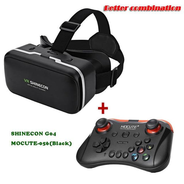 VR SHINECON G04 Virtual Reality Headset 3D VR Glasses for 4.7-6.0 inches Android iOS Smart Phones