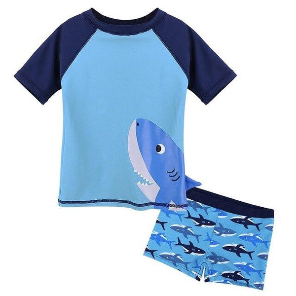 Cute UPF50+Lycra Short Sleeve Baby Swimsuit for Boys Girls 3M-6Y Summer Swimwear Kids Toddler Swimming Suit Surfing Beachwear