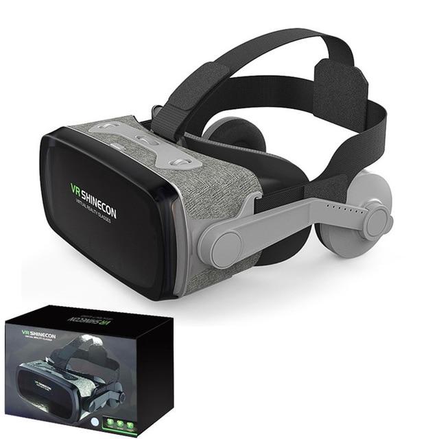 2019 Google Cardboard VR shinecon 9.0 Pro Version VR Virtual Reality 3D Glasses +Smart Bluetooth Wireless Remote Control Gamepad