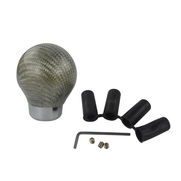 VR - Real Carbon Fiber Aluminum Gear knob Manual Transmission Aluminum PQY Gear Shift Knob For Honda VW BMW W/ PQY sticker GSK07