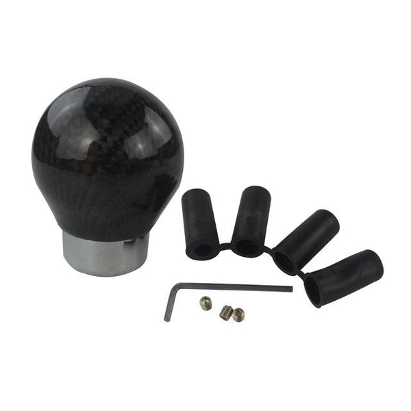 VR - Real Carbon Fiber Aluminum Gear knob Manual Transmission Aluminum PQY Gear Shift Knob For Honda VW BMW W/ PQY sticker GSK07