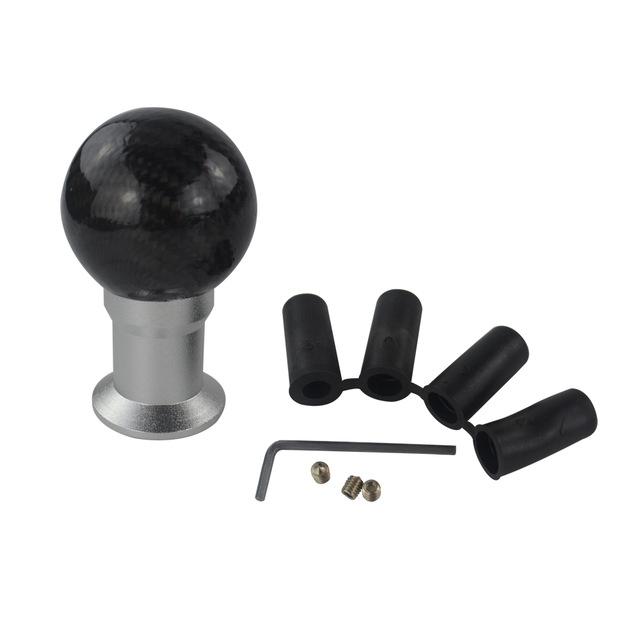 VR - Real Carbon Fiber Aluminum Gear knob Manual Transmission Aluminum PQY Gear Shift Knob For Honda VW BMW W/ PQY sticker GSK07