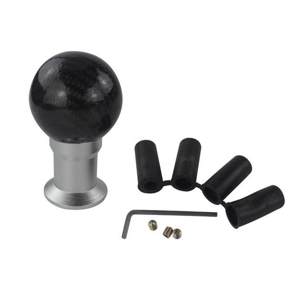 VR - Real Carbon Fiber Aluminum Gear knob Manual Transmission Aluminum PQY Gear Shift Knob For Honda VW BMW W/ PQY sticker GSK07