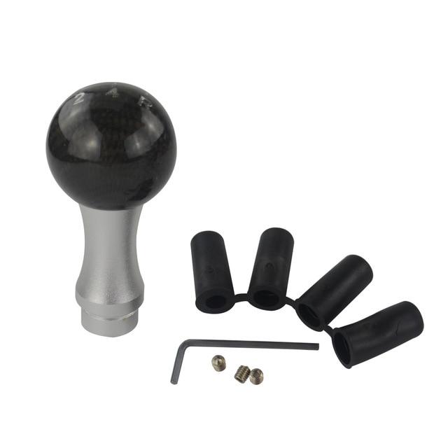VR - Real Carbon Fiber Aluminum Gear knob Manual Transmission Aluminum PQY Gear Shift Knob For Honda VW BMW W/ PQY sticker GSK07
