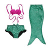 3Pcs New Kids Girls Mermaid Tail Swimmable Bikini Set Swimwear Swim Costume Children Bikinis Set Swim Suit