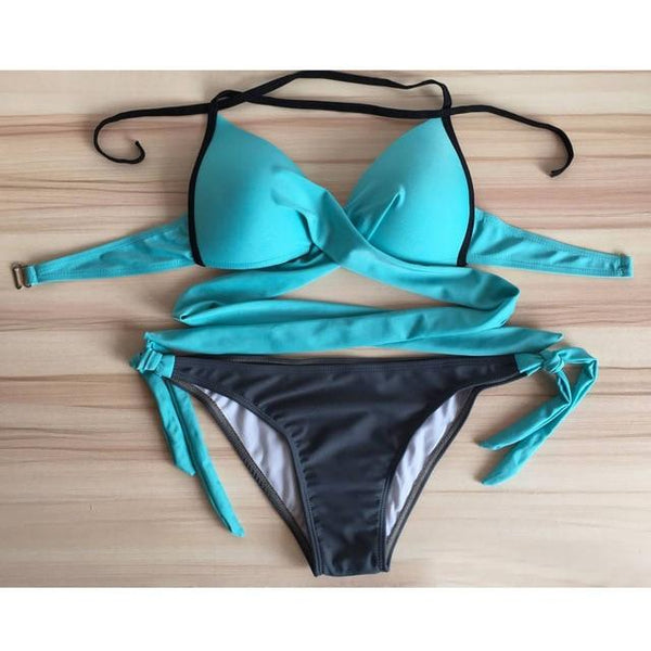 bikini 2019 Push-up Padded Bra Swimsuit Bathing swimsuit push up swimming suit for women two-piece suits bikinis women #30