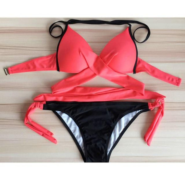 bikini 2019 Push-up Padded Bra Swimsuit Bathing swimsuit push up swimming suit for women two-piece suits bikinis women #30