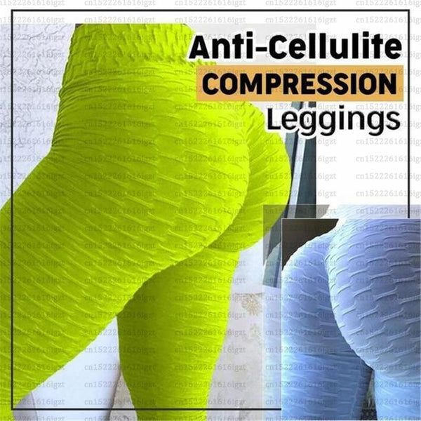 Anti-Cellulite Compression Leggings Cellulite Oppressing Mesh Fat Burner Design Weight Loss Yoga Leggings Compression