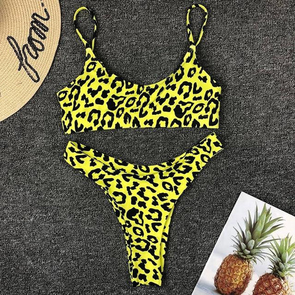 Sexy Snake Print Bikini 2019 Swimwear Women Thong Brazilian Bikinis Set Swimsuit Swimming for Bathing Suit maillot de bain femme