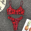 Sexy Snake Print Bikini 2019 Swimwear Women Thong Brazilian Bikinis Set Swimsuit Swimming for Bathing Suit maillot de bain femme