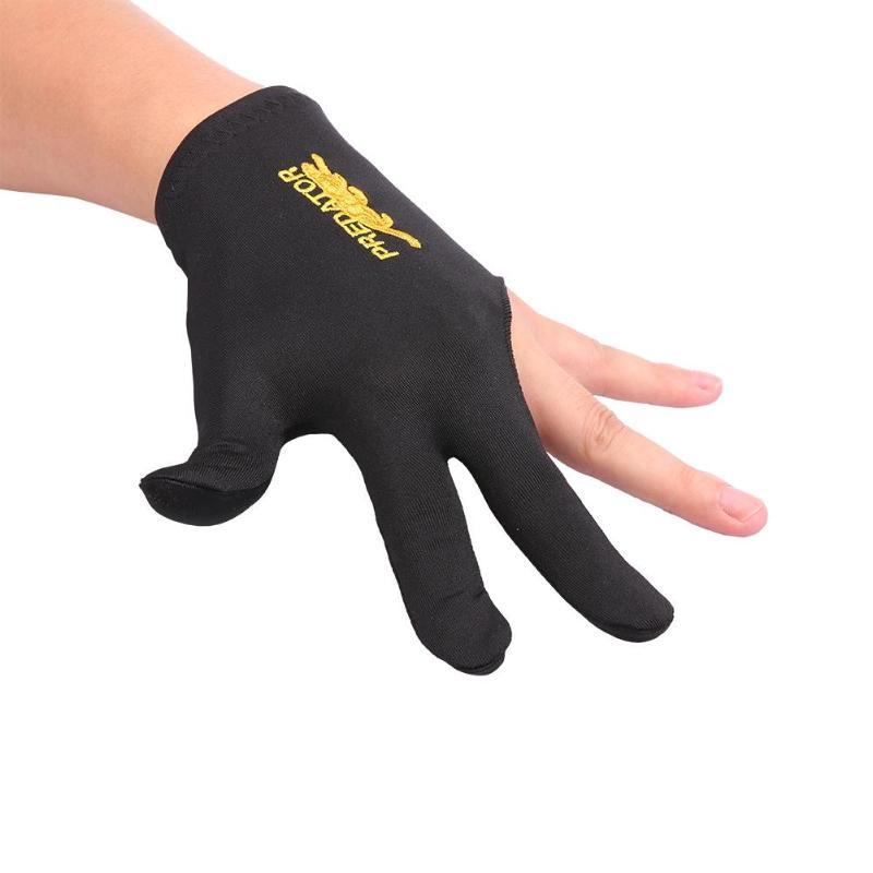 Lycra Fabrics Embroidery Left Hand Open Three Finger Snooker Billiard Cue Glove Pool Fitness Accessories Hot Sale Dropshipping