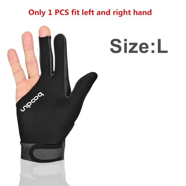 1 Pcs Billiard Gloves Three Fingered Pool Snooker Glove for Men Women Fits Left and Right Hand Pool Table Billiard Accessories