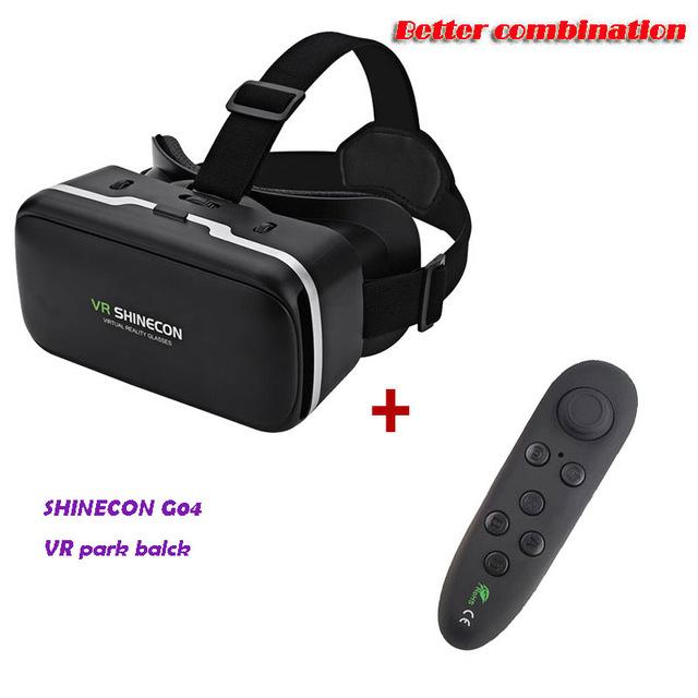 VR SHINECON G04 Virtual Reality Headset 3D VR Glasses for 4.7-6.0 inches Android iOS Smart Phones