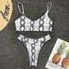 Sexy Snake Print Bikini 2019 Swimwear Women Thong Brazilian Bikinis Set Swimsuit Swimming for Bathing Suit maillot de bain femme