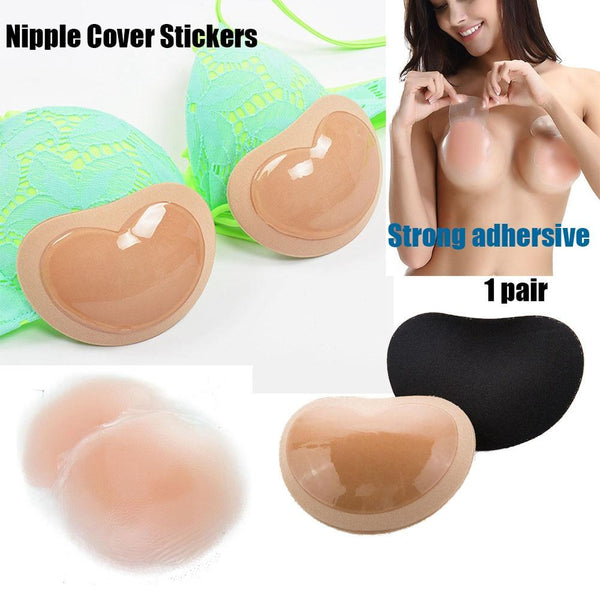 Swimsuit Bikini Push Up Padded Swimsuit Small Bust Thicker Breathable Insert Sponge Bra Pads Self-Adhesive Invisible Chest Pads