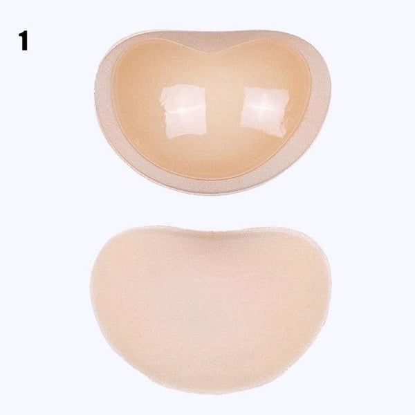 Swimsuit Bikini Push Up Padded Swimsuit Small Bust Thicker Breathable Insert Sponge Bra Pads Self-Adhesive Invisible Chest Pads