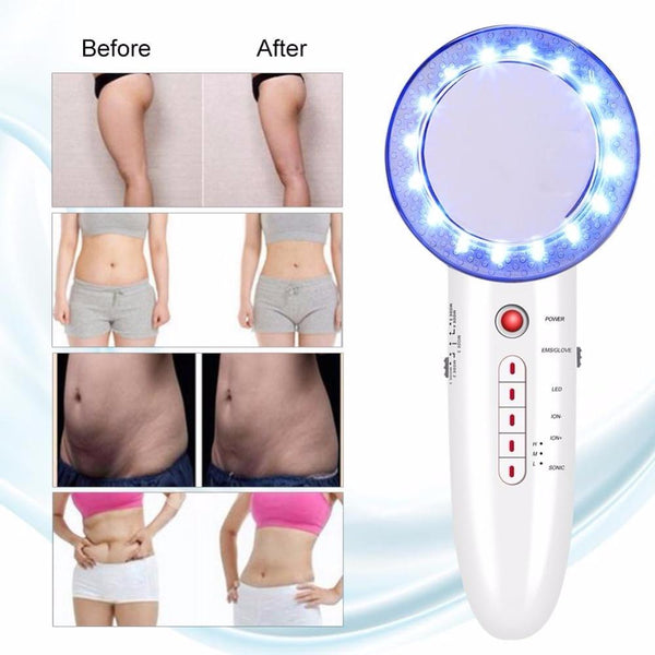 6 In 1 RF Ultrasonic Cavitation Radio Frequency EMS Body Slimming Massager Anti Cellulite Massage Fat Burner Weight Loss in Care