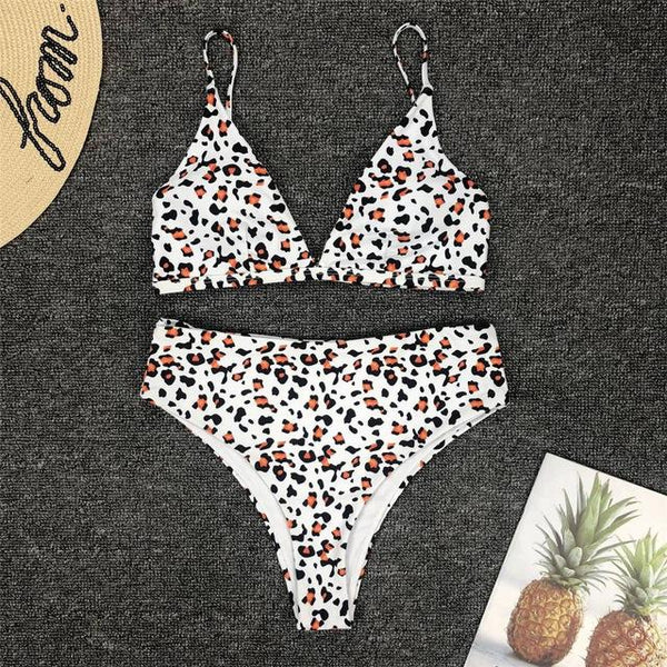 Sexy Snake Print Bikini 2019 Female Swimsuit Women Swimwear Thong Push Up Bikinis Set High Waist Swimming Suits for Bathing Suit