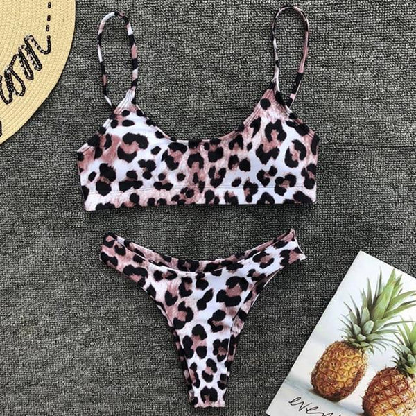 Sexy Snake Print Bikini 2019 Female Swimsuit Women Swimwear Thong Push Up Bikinis Set High Waist Swimming Suits for Bathing Suit