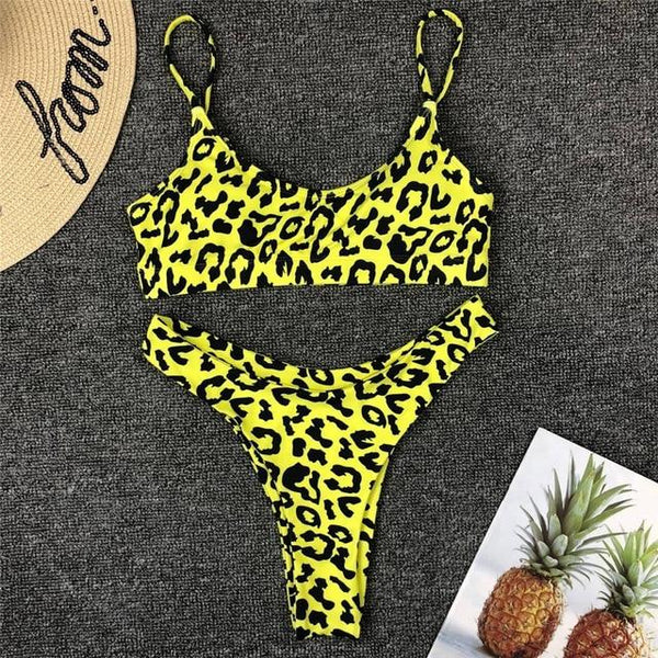 Sexy Snake Print Bikini 2019 Female Swimsuit Women Swimwear Thong Push Up Bikinis Set High Waist Swimming Suits for Bathing Suit