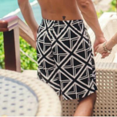 2018 Short Couple Swimwear Trunks Printing Swimsuit Swimming Shorts Women Board Shorts Lovers Men Beach Surf Couple Swimsuits