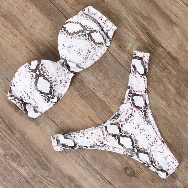 RXRXCOCO Sexy Push Up Bikini Women Swimsuit 2019 Bandeau Beach Wear Brazilian Bikini Set Swimwear Bathing Suit Swimming Suits