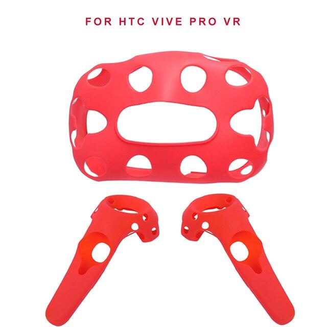 For HTC VIVE PRO VR Silicone Case Virtual Reality Headset Helmet Controller Handle Case Cover Shell for htc Vive Pro VR Glasses