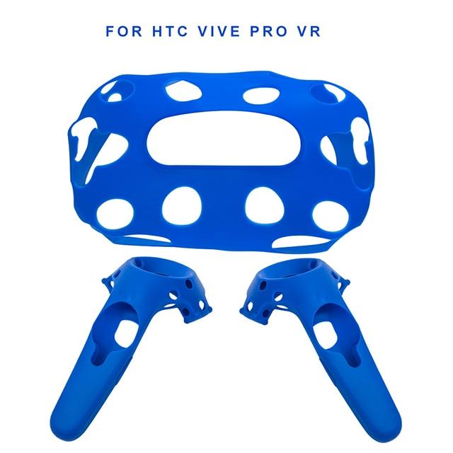 For HTC VIVE PRO VR Silicone Case Virtual Reality Headset Helmet Controller Handle Case Cover Shell for htc Vive Pro VR Glasses