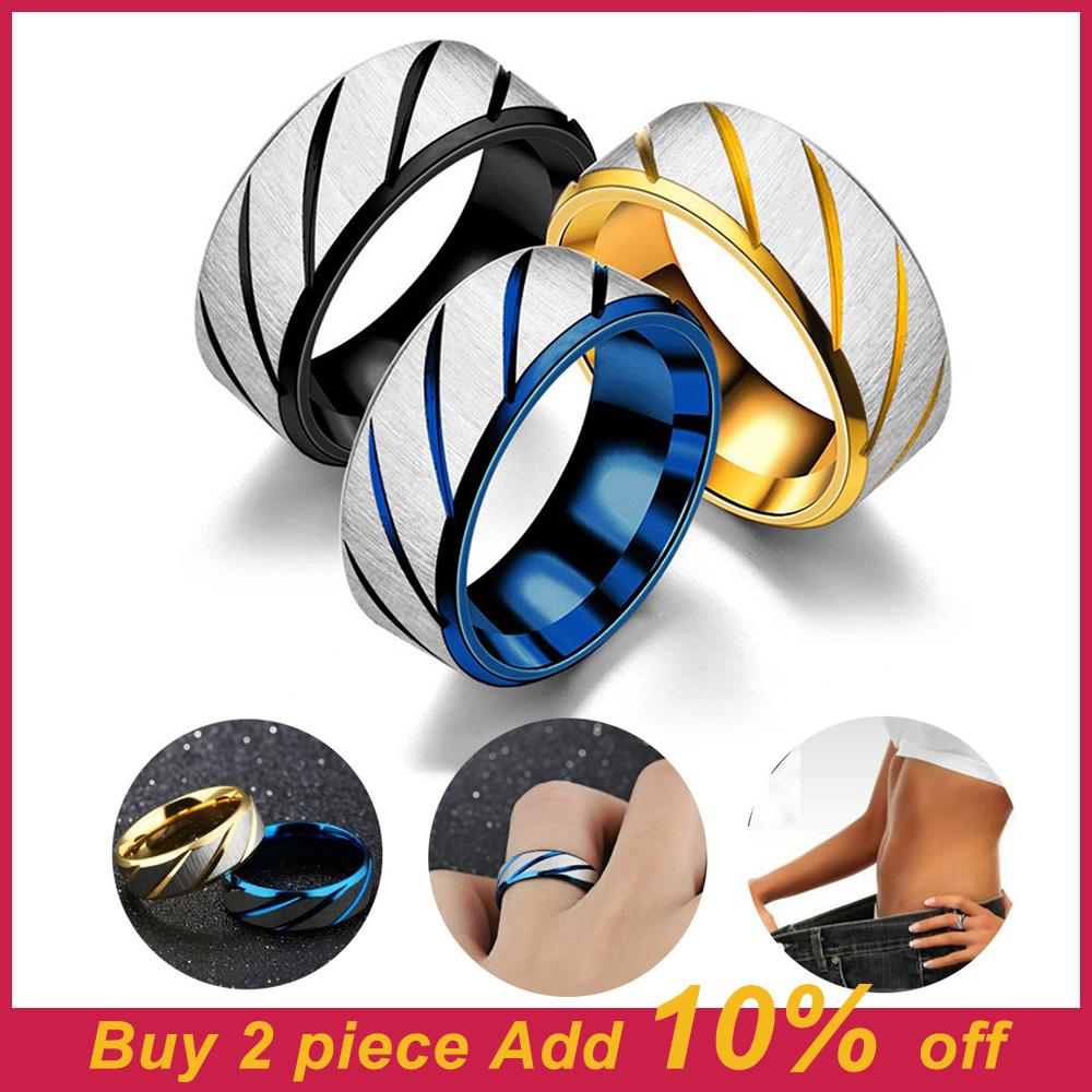 Stainless Steel Magnetic Medical for Weight Loss Ring Slimming Tools Fitness Reduce Weight Ring Women Body Slim Care