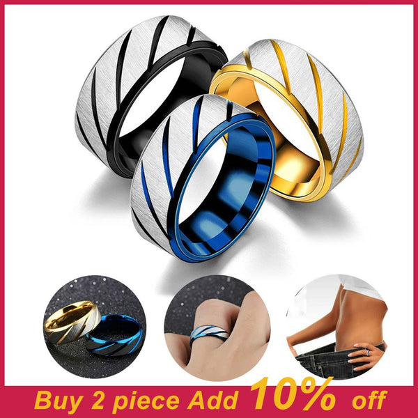 Stainless Steel Magnetic Medical for Weight Loss Ring Slimming Tools Fitness Reduce Weight Ring Women Body Slim Care