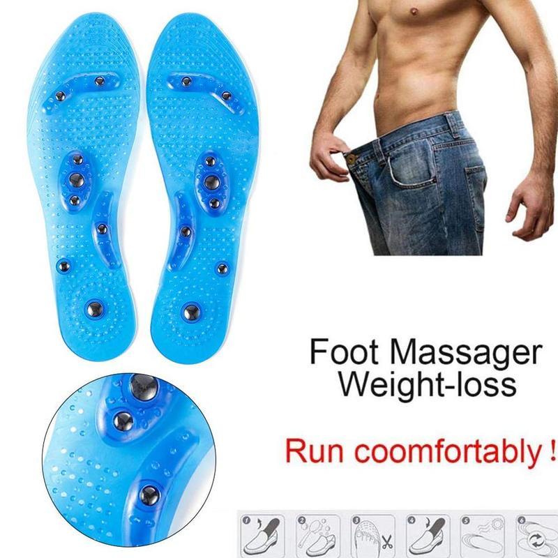 Unisex Magnetic Massage Shoe Gel Insoles Feet Slimming Therapy Health Care for Women Men Comfort Pads Foot Care Relaxation Gifts