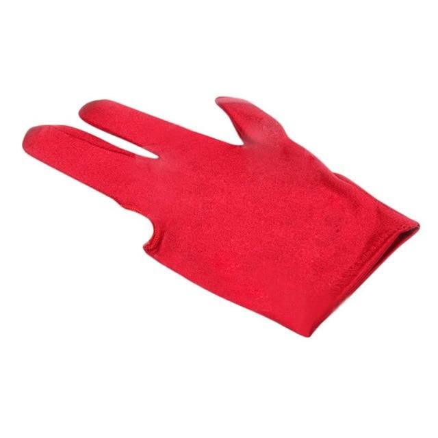 1pc Spandex Snooker Billiard Cue Glove Left Hand Open Three Finger Glove Men Women Snooker Balls Pool Fitness Accessories 100
