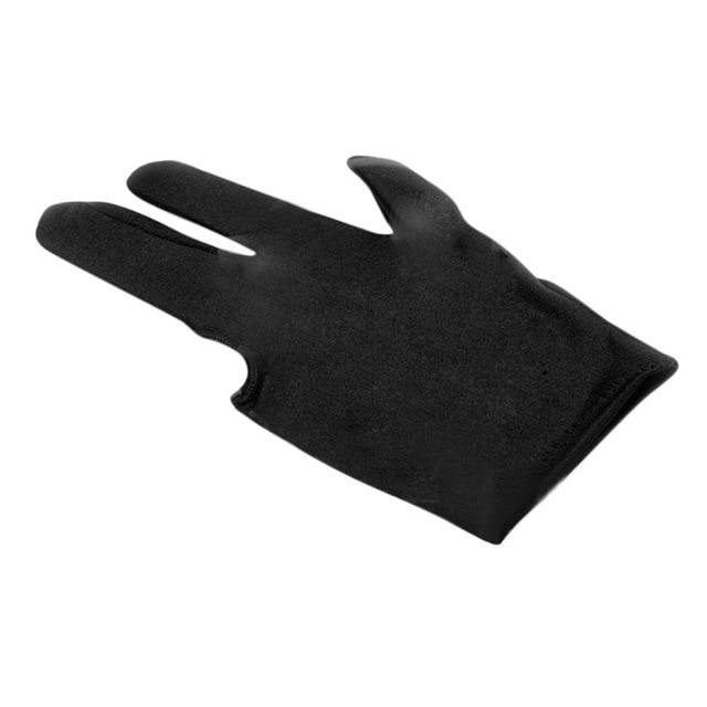 1pc Spandex Snooker Billiard Cue Glove Left Hand Open Three Finger Glove Men Women Snooker Balls Pool Fitness Accessories 100