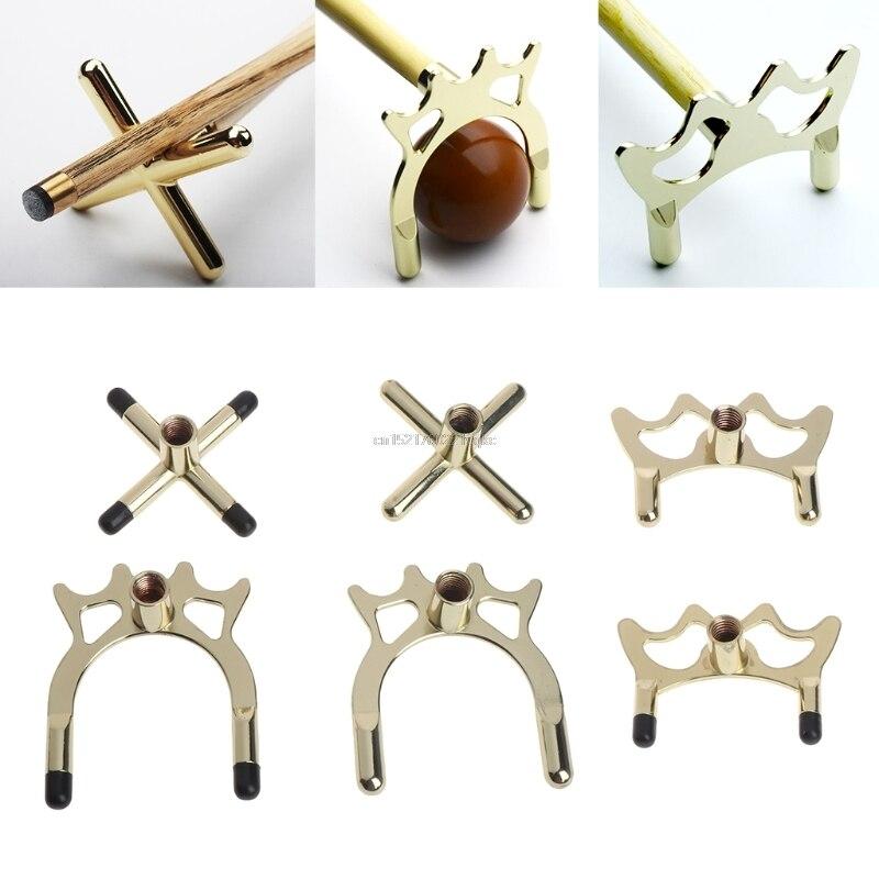 Copper Stick Frame Billiards Snooker Pool Cue Rest Bridge Head Holder Accessory
