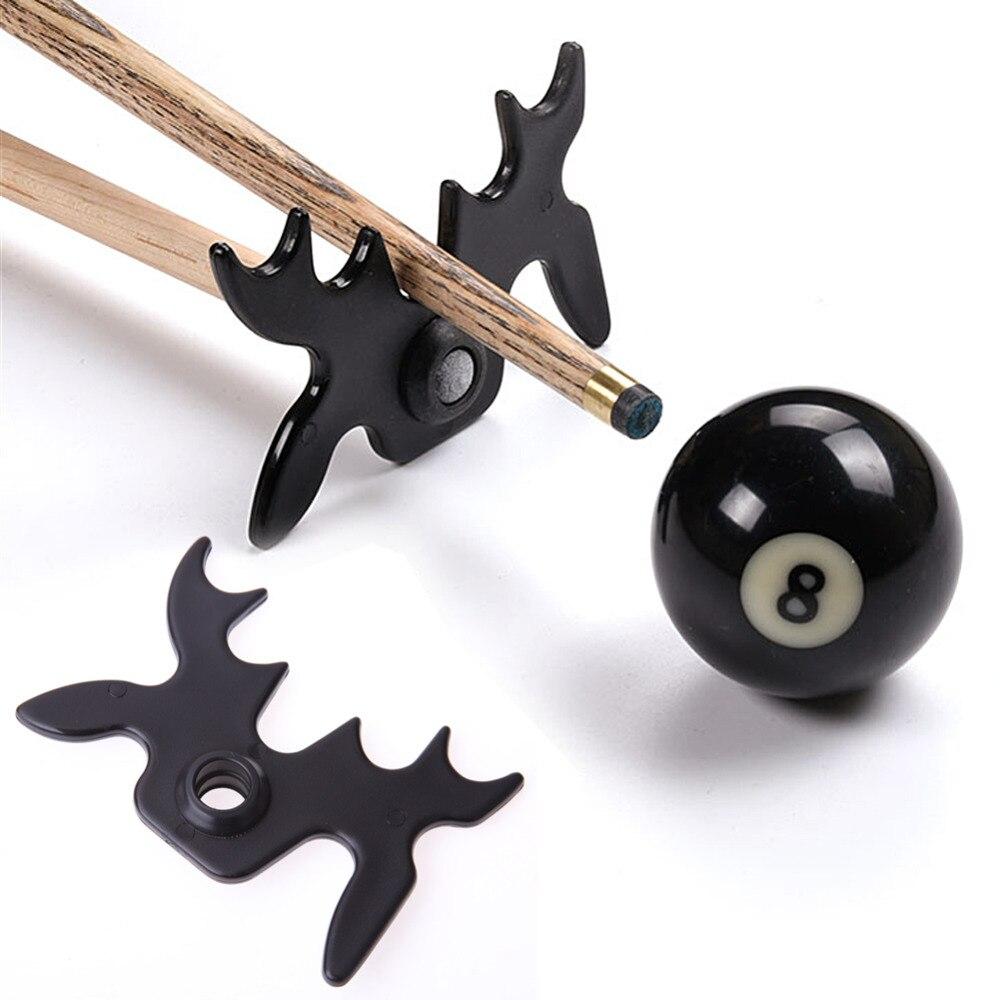 Black Snooker Billiards Cue Rack Bridge Head Billiards Cross Antlers Rod Holder Pool Cue Stick Frame Pole Rack Rod Accessories