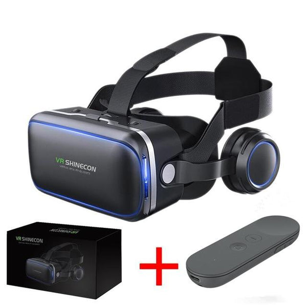 Original VR shinecon 6.0 headset version virtual reality glasses 3D glasses headset helmets smartphone Full package + controller